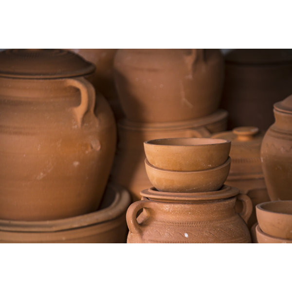 Wrought Studio Clay Pots Wrapped Canvas Photograph Wayfair